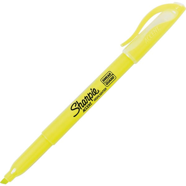 Sharpie Highlighter - Pocket - Chisel Marker Point - Fluorescent Yellow Ink