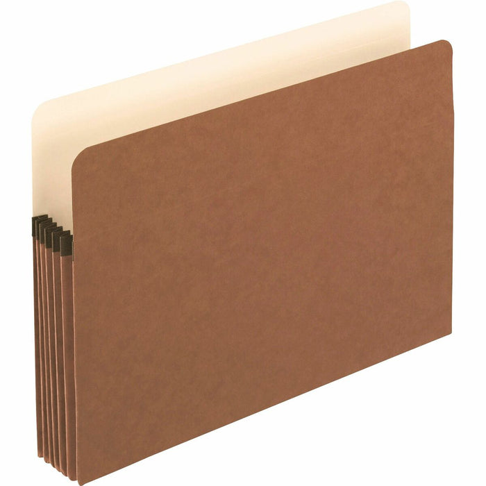 Pendaflex Letter Recycled Expanding File - 8 1/2" (215.90 mm) x 11" (279.40 mm) - 5 1/4" (133.35 mm) Expansion - Manila Paper, Tyvek, Red Fiber - 30% Recycled - 1 Each