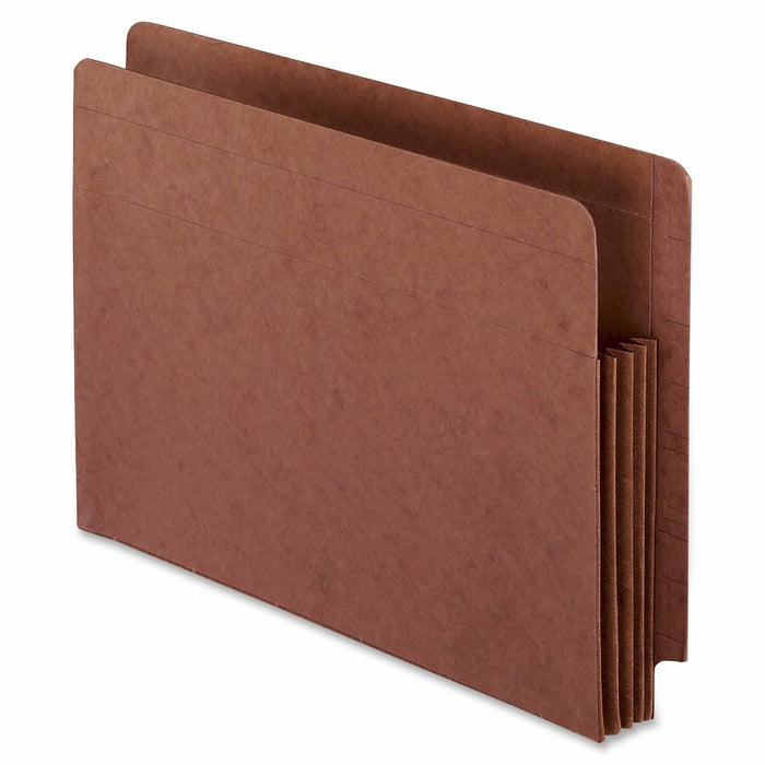 Pendaflex Straight Tab Cut Letter Yes File Pocket - 8 1/2" (215.90 mm) x 11" (279.40 mm) - 700 Sheets Capacity - 3 1/2" (88.90 mm) Expansion - 1 Pocket - 17 pt. (5.98 mm) - Red Fiber - Acid-free, Heavy Duty, Rip Proof Gusset, Reinforced Gusset, Durable -