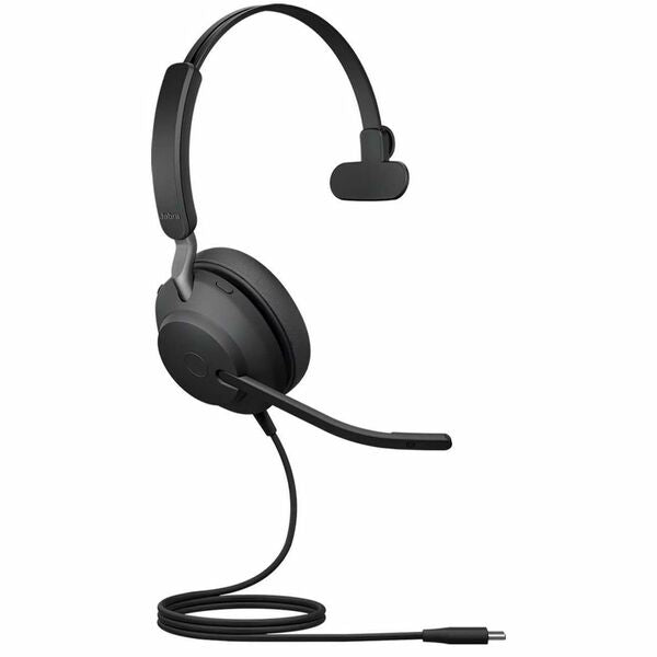Jabra Evolve2 40 SE Headset - Mono - USB Type C - Wired - On-ear, Over-the-head - Monaural