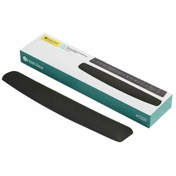 IntekView Wrist Rest - 0.98" (24.89 mm) Height x 2.40" (60.96 mm) Width - Black - Silicon - Anti-slip - 1 Pack