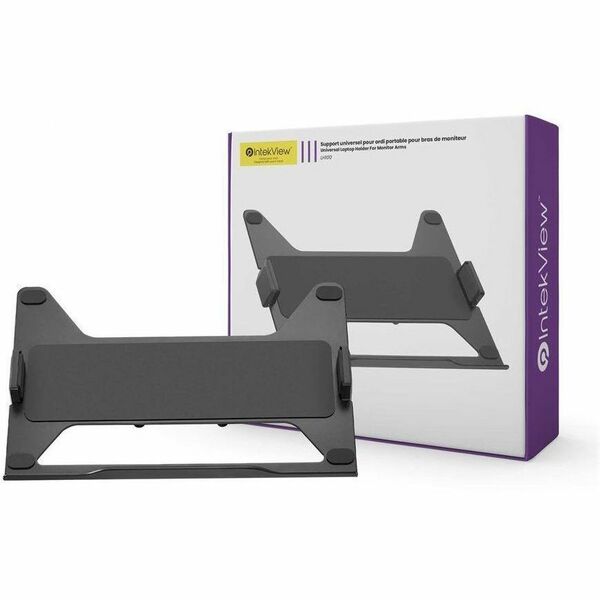 IntekView Universal Notebook Holder - 1.5" Height x 8.6" Width x 1.5" Depth x 12.2" Length - Steel - Adjustable Angle, Adjustable Height, Durable, Adjustable Claw, Scratch Protection, Heat Resistant, Air Vent - 1