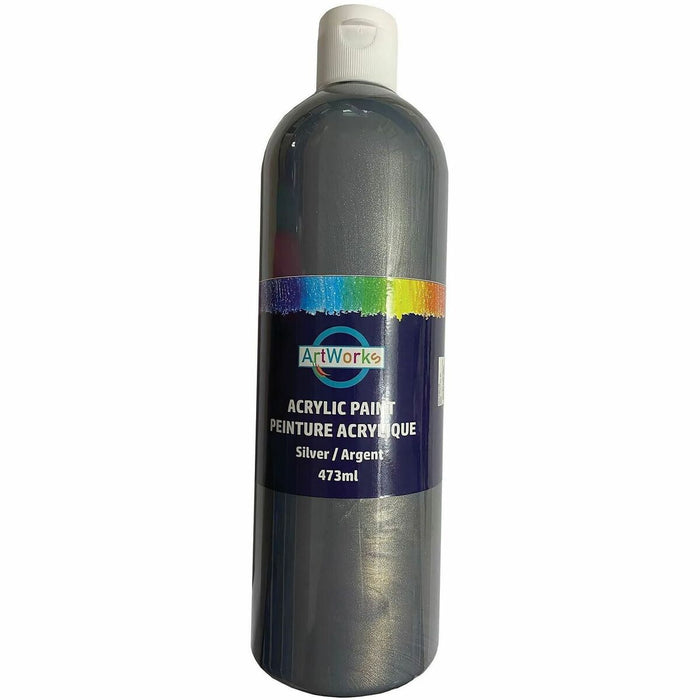 DBLG Import Inc Acrylic Paints - Silver - 473 mL - 1 Each