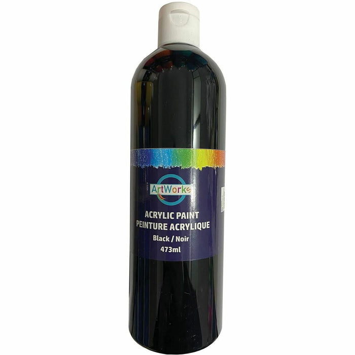 DBLG Import Inc Artworks Acrylic Paint - Black - 473 mL - 1 Each