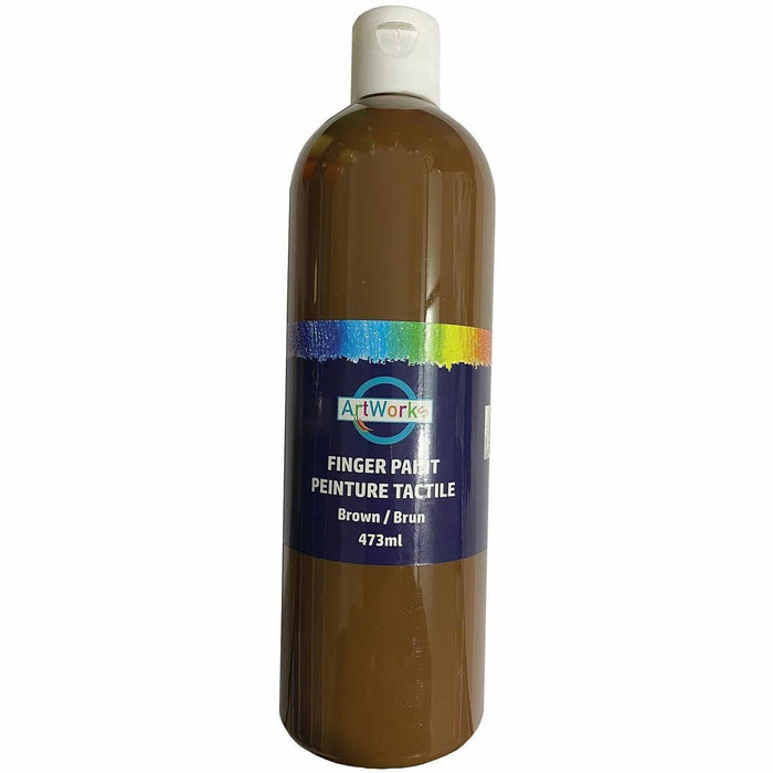 DBLG Import Inc Artworks Finger Paint - Brown - 473 mL - Washable - 1 Each