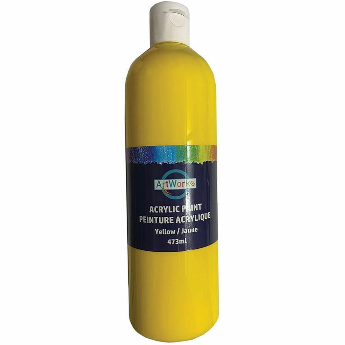 DBLG Import Inc Artworks Acrylic Paint - Yellow - 473 mL - 1 Each