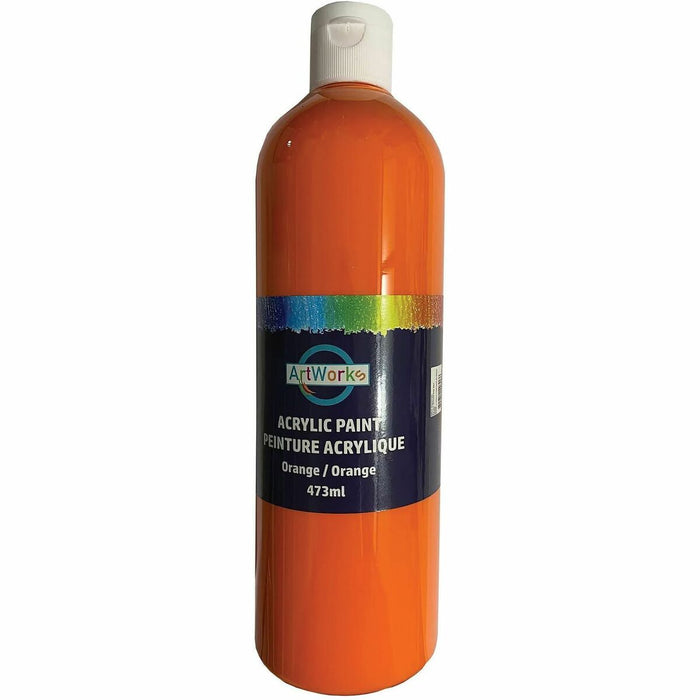 DBLG Import Inc Artworks Acrylic Paint - Orange - 473 mL - 1 Each