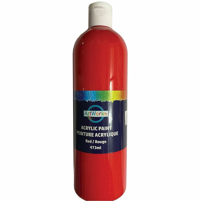 DBLG Import Inc Artworks Acrylic Paint - Red - 473 mL - 1 Each