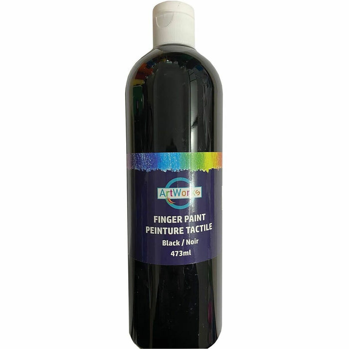 DBLG Import Inc Artworks Finger Paint - Black - 473 mL - Washable - 1 Each