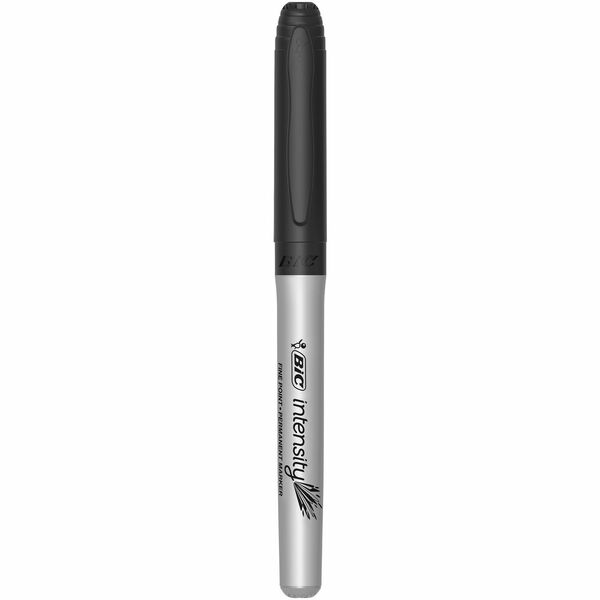 BIC Intensity Marker Fine Tip Permanent Markers, Black, 24-Count Pack, Art Supplies for Adults and Teens - Fine Marker Point - 1.8 mm Marker Point Size - Black - 24 Pack