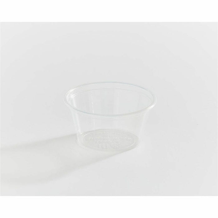 Eco Guardian 2 oz Clear PLA Portion Cup - Sauce, Fruit - Clear - Polylactic Acid (PLA) Body - 125