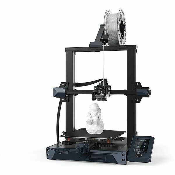 Creality Ender-3 S1 3D Printer - Fused Filament Fabrication - Polylactic Acid (PLA), Thermoplastic Polyurethane (TPU), Polyethylene Terephthalate Glycol (PETG), Acrylonitrile Butadiene Styrene (ABS) Supported