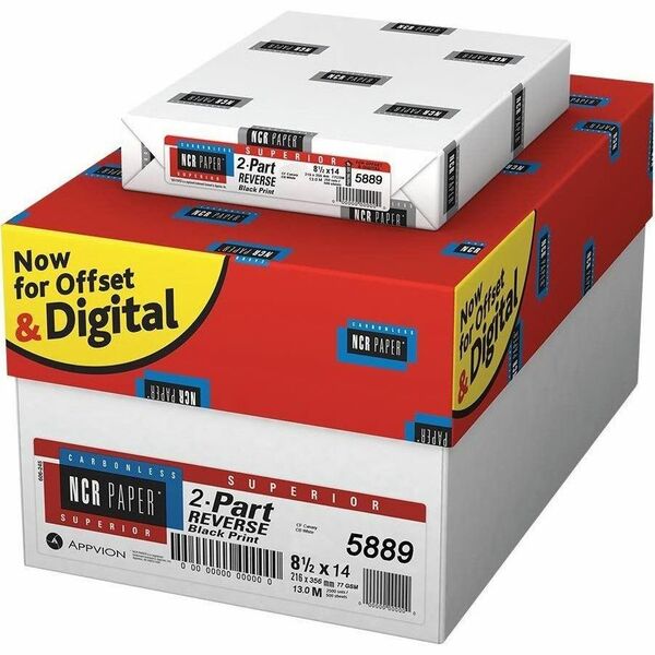 NCR Paper Carbonless Paper - Legal - White/Canary - 250 Set