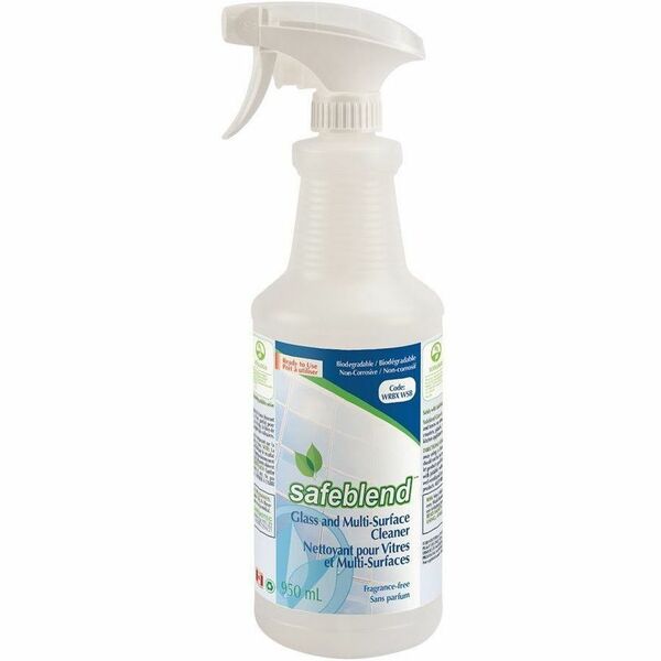 Safeblend Empty Spray Bottle for Glass and Multi-Surface Cleaner