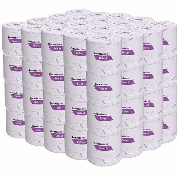 Cascades PRO Standard Bath Tissue - 2 Ply - 500 Sheets/Roll - White - 80 / Box