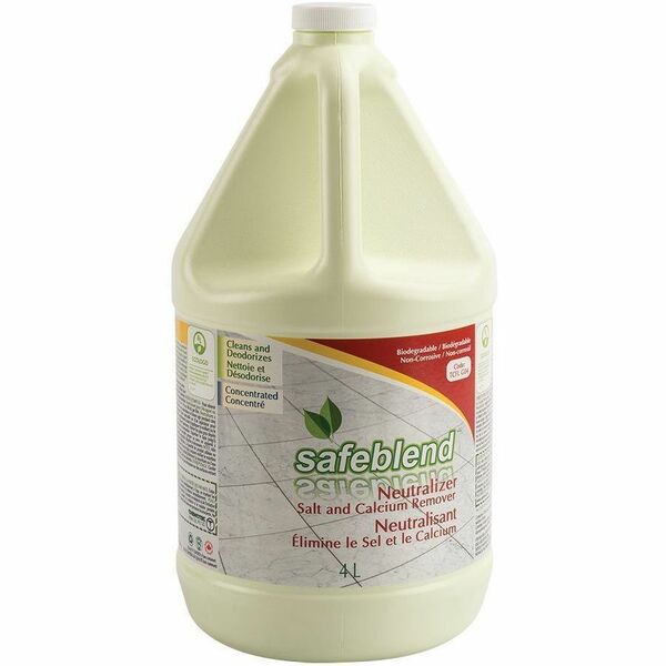 Safeblend Neutralizer Floral Fragrance - Concentrate - 4 L - 3 pH - Floral Scent - Pleasant Scent, Water Soluble, Non-toxic, Non-corrosive, Phosphate-free, Ammonia-free, Bleach-free, APE-free, NPE-free, NTA-free, EDTA-free, ...