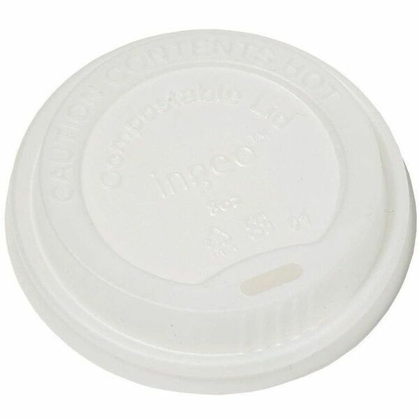 Eco Guardian CPLA Lid for 8oz Paper Cups, Compostable - Crystallized Polylactic Acid (CPLA)