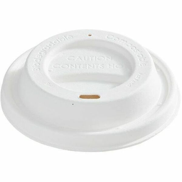 Eco Guardian 8 oz Fibre Sip Top Lids for Paper Cups - Fiber Body