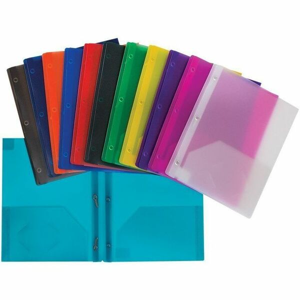 GEO Portfolio - Plastic - Translucent Assorted - Pocket