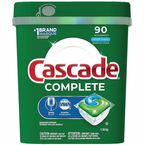 Cascade Complete ActionPacs - Fresh Scent - For Dish - Fresh Scent - 90