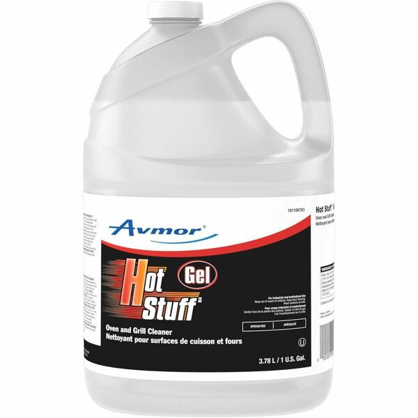 Avmor Hot Stuff Gel Oven & Grill Cleaner D9.4 - Ready-To-Use - 128 fl oz (4 quart) - Characteristic, Surfactant ScentBottle - 2 / Box - Rust-free, Kosher - White