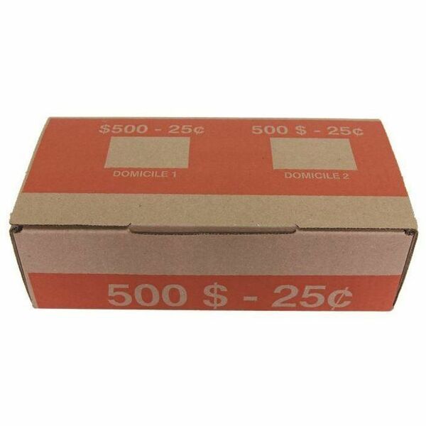 Northern Specialty Supplies Die-Cut Coin Boxes for Canadian Coin Rolls - 25¢ Denomination - Cardboard - 50 / Pack