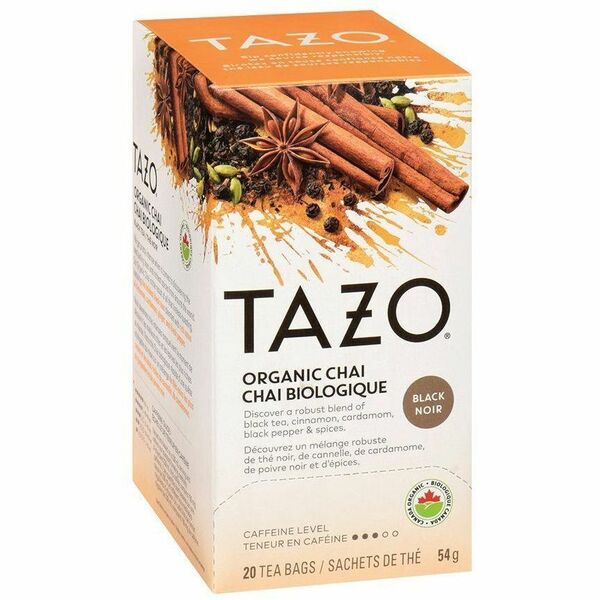Tazo Tea Organic Chai Black Tea - Black Tea - 20 / Box