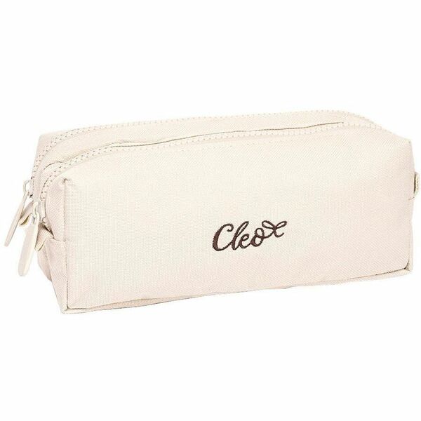 Cl&eacute;o Carrying Case Pencil - Beige - 4.33" (110 mm) Height x 8.66" (220 mm) Width x 3.15" (80 mm) Depth