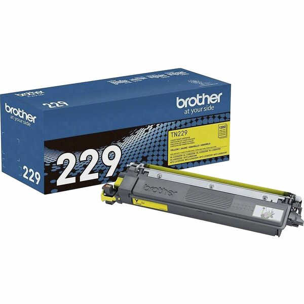 Brother Original Standard Yield Laser Toner Cartridge - Yellow - 1 Each - 1200 Pages