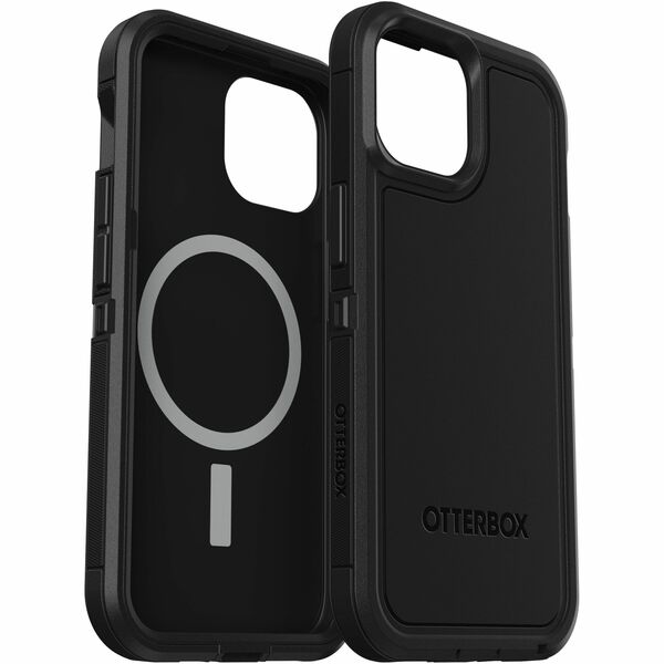 OtterBox iPhone 15, iPhone 14 & iPhone 13 Defender Series XT Case With Magsafe - For Apple iPhone 15, iPhone 14, iPhone 13 Smartphone - Black - Drop Resistant, Scrape Resistant, Dirt Resistant, Bump Resistant, Dust Resistant, Shock Absorbing - Polycarbona