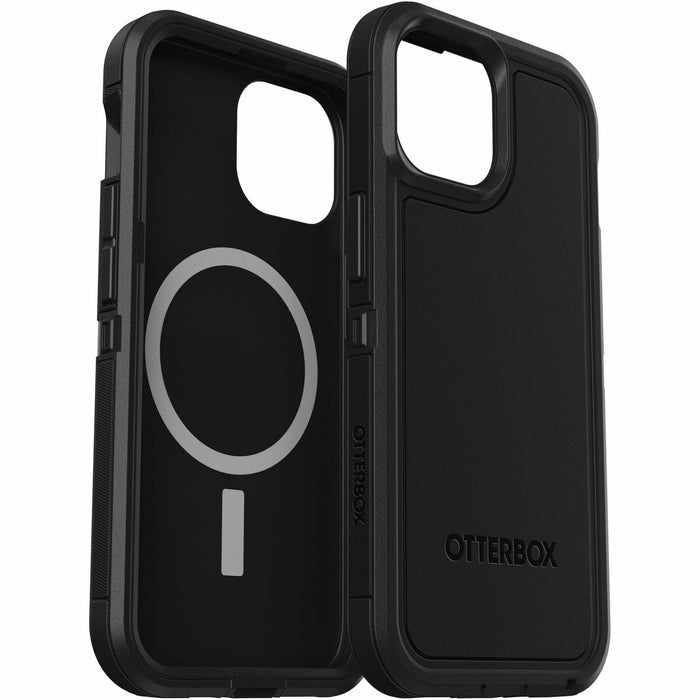 OtterBox iPhone 15, iPhone 14 & iPhone 13 Defender Series XT Case With Magsafe - For Apple iPhone 15, iPhone 14, iPhone 13 Smartphone - Black - Drop Resistant, Scrape Resistant, Dirt Resistant, Bump Resistant, Dust Resistant, Shock Absorbing - Polycarbona