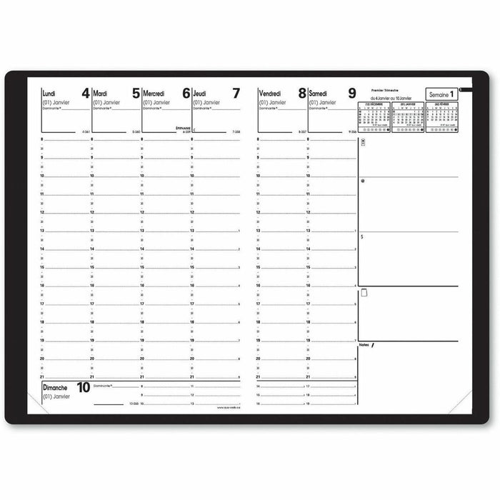 Quo Vadis Minister Academic Diary (2025-2026) - Academic - 14 Month - July 2025 to August 2026 - 1 Week Double Page Layout - 6 1/4" (158.75 mm) x 9 1/2" (241.30 mm) Sheet Size - Sewn - 9.5" (241.30 mm) Height x 6.2" (157.48 mm) Width - 1 Each