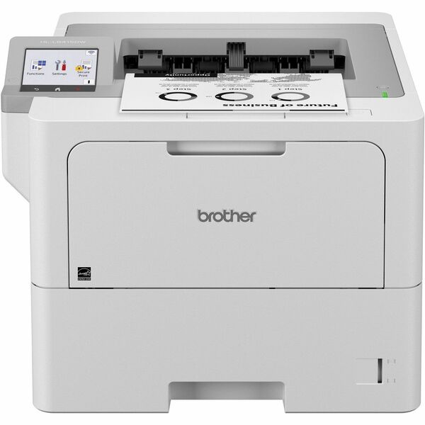 Brother HL-L6415DW Desktop Wireless Laser Printer - Monochrome - 52 ppm Mono - 1200 x 1200 dpi Print - Automatic Duplex Print - 620 Sheets Input - Ethernet - Wireless LAN - Brother iPrint&Scan, Apple AirPrint, Mopria - 160000 Pages Duty Cycle - Plain Pape