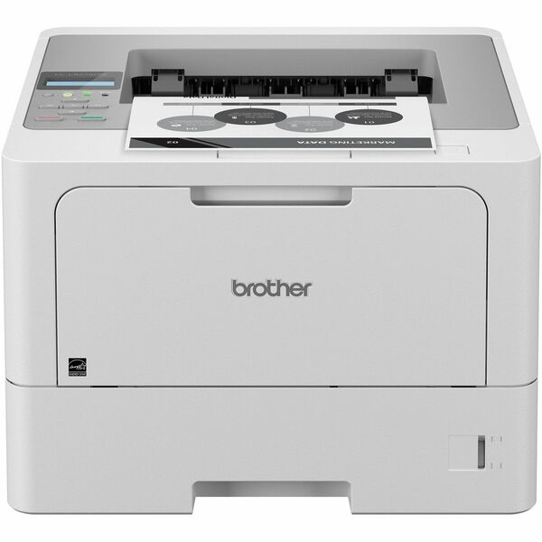 Brother HL-L5215DW Desktop Wireless Laser Printer - Monochrome - 48 ppm Mono - 1200 x 1200 dpi Print - Automatic Duplex Print - 350 Sheets Input - Ethernet - Wireless LAN - Wi-Fi Direct - 90000 Pages Duty Cycle - Plain Paper Print - Gigabit Ethernet - USB