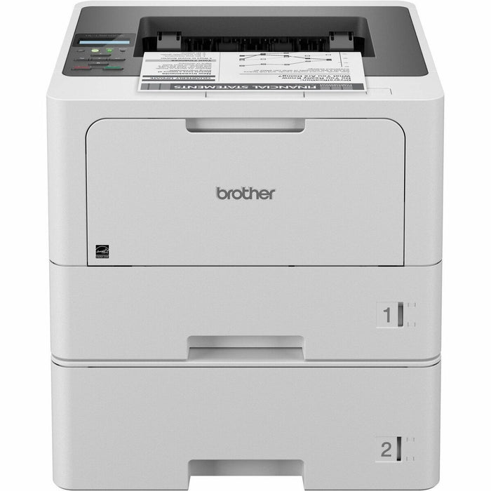 Brother HL-L5210DW Desktop Wireless Laser Printer - Monochrome - 48 ppm Mono - 1200 x 1200 dpi Print - Automatic Duplex Print - 870 Sheets Input - Ethernet - Wireless LAN - Brother iPrint&Scan, Wi-Fi Direct, Mopria, Brother Print Service Plugin, Apple Air