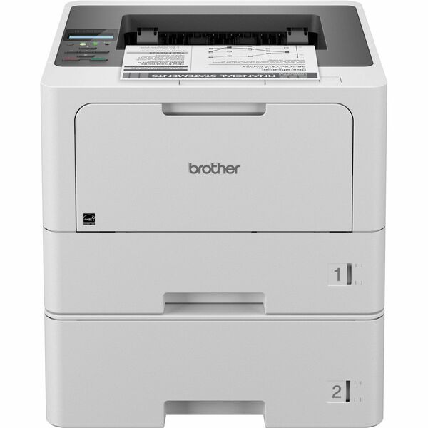 Brother HL HL-L5210DW Desktop Wireless Laser Printer - Monochrome - 48 ppm Mono - 1200 x 1200 dpi Print - Automatic Duplex Print - 870 Sheets Input - Ethernet - Wireless LAN - Brother iPrint&Scan, Wi-Fi Direct, Mopria, Brother Print Service Plugin, Apple