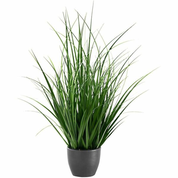 Monarch Specialties Artificial Plant - 23"H / Indoor Grass In A 4" Black Pot - Grass1 Each