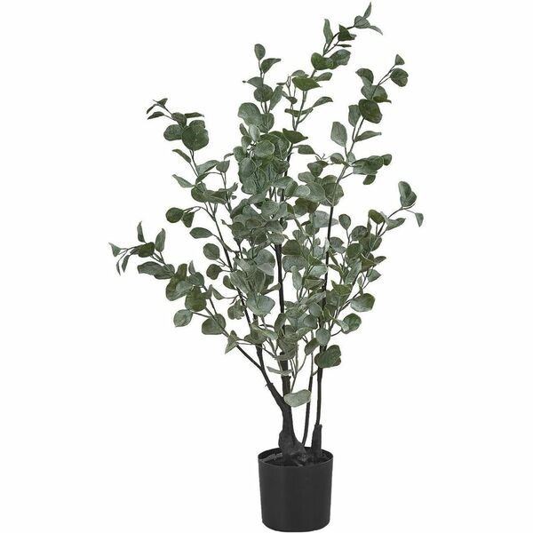 Monarch Specialties Artificial Plant - 35"H / Indoor Eucalyptus in a 5" Pot - Eucalyptus - Stem - Pot1 Each