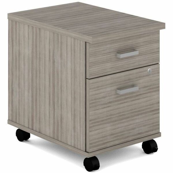 Offices To Go Newland 16"W Box/File Mobile Pedestal - 22.1" (561.34 mm) Height x 16" (406.40 mm) Width x 22.7" (576.58 mm) Depth - 2 x File, Box Drawer(s) - Material: Thermofused Laminate (TFL) - For Office, Training, Meeting, Home Office - 1 Each