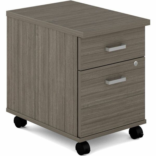 Newland Box/File Mobile Pedestal, Absolute Acajou - Offices to Go Newland Mobile Pedestal - 1 Box, 1 File - Absolute Acajou