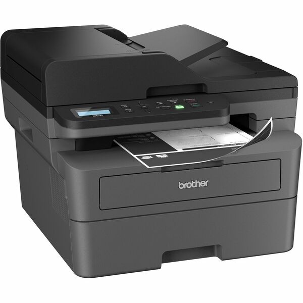 Brother DCP-L2640DW Wireless Laser Multifunction Printer - Monochrome - Gray - Copier/Printer/Scanner - 23.6 ppm Mono Print - 1200 x 1200 dpi Print - Automatic Duplex Print - Ethernet - Wireless LAN - Apple AirPrint, Mopria - USB - 1 Each - For Plain Pape