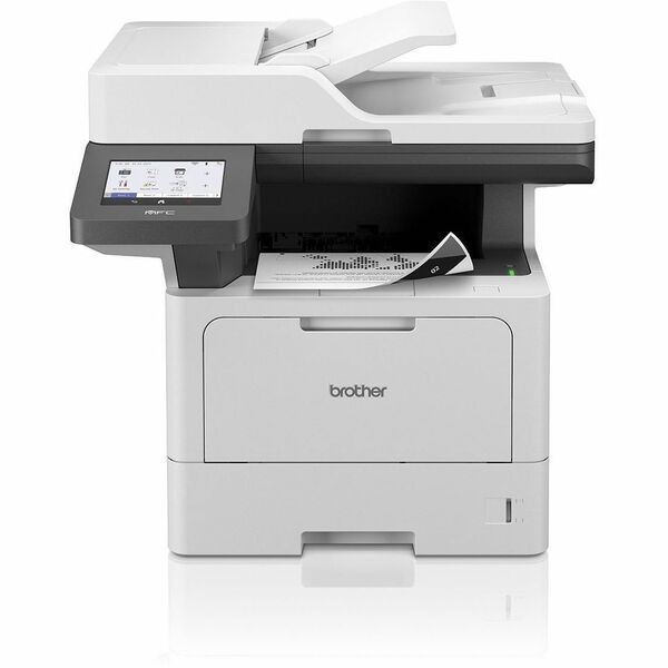 Brother MFCL5915DW Laser Multifunction Printer - Monochrome - 50 ppm Mono Print - 1200 x 1200 dpi Print - Automatic Duplex Print - Up to 125000 Pages Monthly - Color Flatbed/ADF Scanner - 1200 dpi Optical Scan - Monochrome Fax - Gigabit Ethernet - Wireles