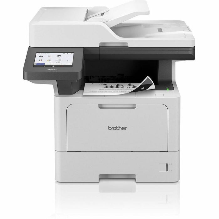 Brother MFCL5915DW Laser Multifunction Printer - Monochrome - 50 ppm Mono Print - 1200 x 1200 dpi Print - Automatic Duplex Print - Up to 125000 Pages Monthly - Color Flatbed/ADF Scanner - 1200 dpi Optical Scan - Monochrome Fax - Gigabit Ethernet - Wireles