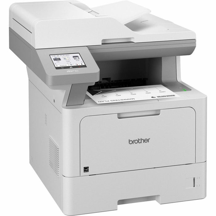 Brother MFC-L5715DW Wired & Wireless Laser Multifunction Printer - Monochrome - Copier/Fax/Printer/Scanner - 48 ppm Mono Print - 1200 x 1200 dpi Print - Automatic Duplex Print - Up to 90000 Pages Monthly - Color Flatbed Scanner - 1200 dpi Optical Scan - M
