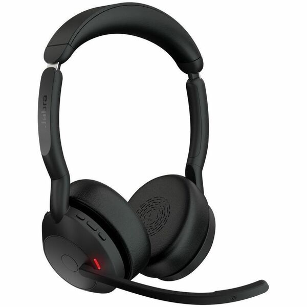 Jabra Evolve2 55 Headset - Microsoft Teams Certification - Stereo - USB - Wireless - Bluetooth - 98.4 ft (30 m) - Over-the-head - Binaural - Supra-aural - Noise Cancelling Microphone