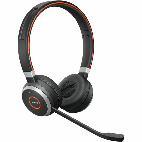 Jabra Evolve 65 Headset - Microsoft Teams Certification - Stereo - USB Type C - Wireless - Bluetooth - 98.4 ft - Over-the-head - Binaural - Supra-aural - Noise Cancelling, Discreet Microphone