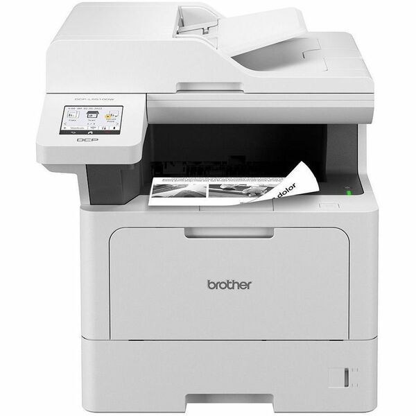 Brother MFC-L5710DN Wired Laser Multifunction Printer - Monochrome - Copier/Fax/Printer/Scanner - 48 ppm Mono Print - 1200 x 600 dpi Print - Automatic Duplex Print - Up to 90000 Pages Monthly - Color Flatbed Scanner - Monochrome Fax - Gigabit Ethernet - U