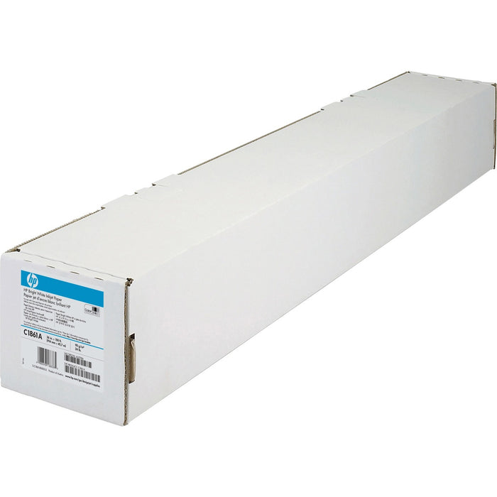 HP Bright White Inkjet Bond Paper - 95 Brightness - 94% Opacity - 36" (914.40 mm) x 150 ft (45.72 m) - 24 lb (10886.22 g) Basis Weight - Matte - White - 1 / Each