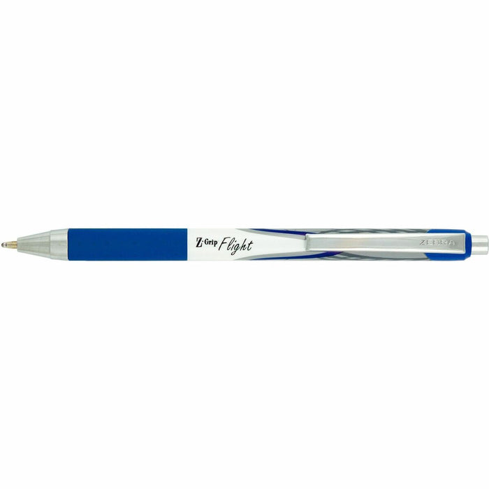 Zebra Z-Grip Flight Retractable Pens - Retractable - Blue Ink - 12 / Box