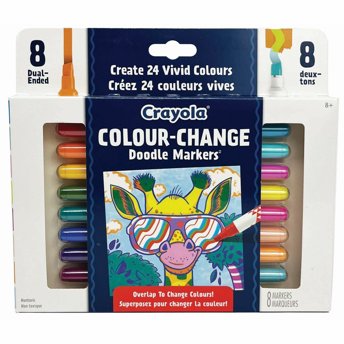 Crayola Colour Change Doodle Markers - Assorted Ink - 8 / Pack ...